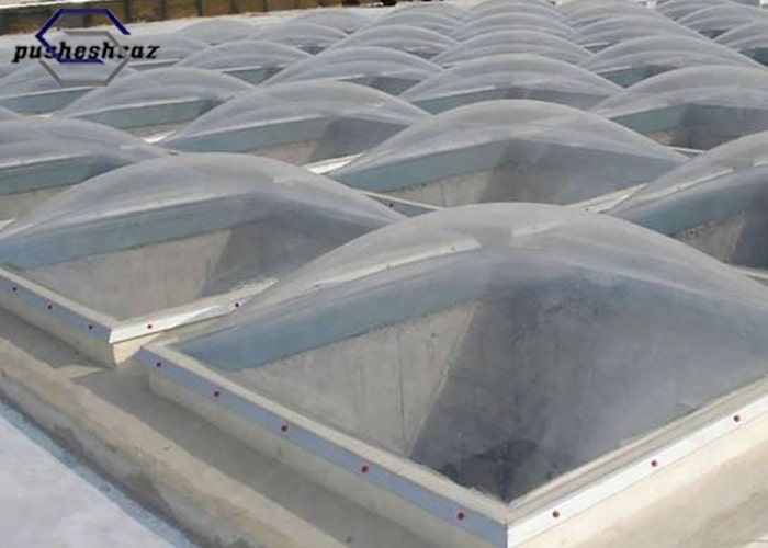 پوشش سقف نورگیر حبابی