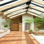 طراحی سقف حیاط خلوت