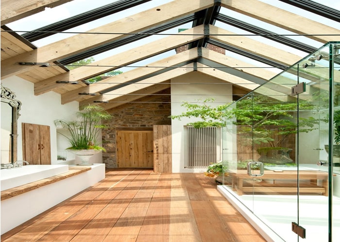 طراحی سقف حیاط خلوت