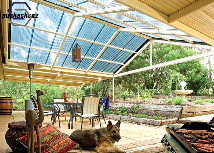 ایده برای سقف حیاط خلوت